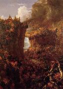 Thomas Cole Portage Falls on the Genesee USA oil painting artist